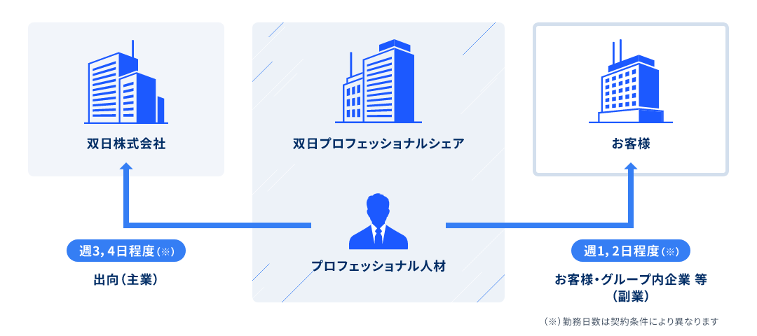 双日プロフェッショナルシェアの基本構造